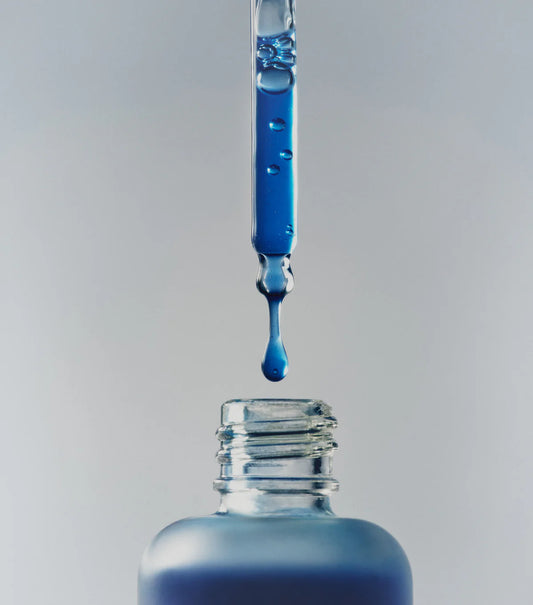 blue serum droppar 