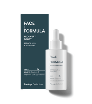 förpackining och serum recovery boost från Face formula 