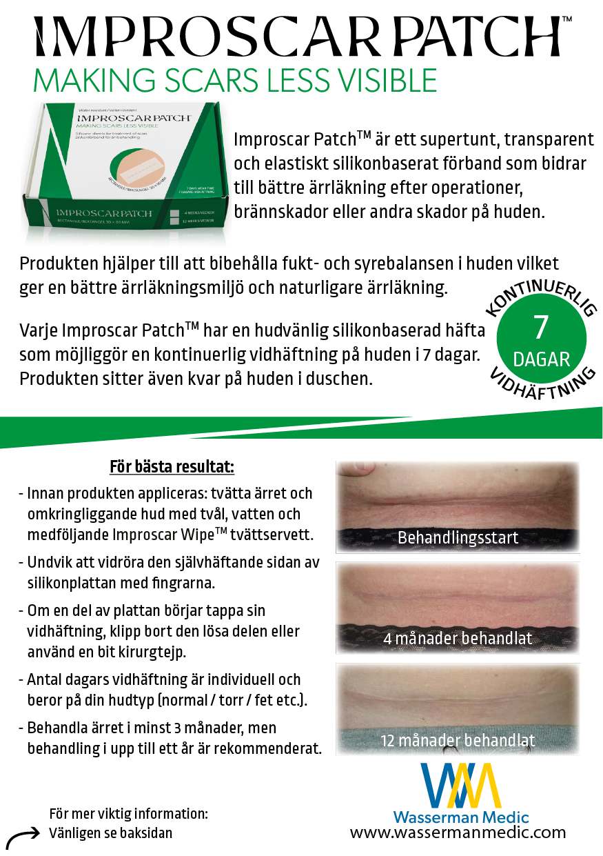 information om Improscar Patch kejsarsnitt